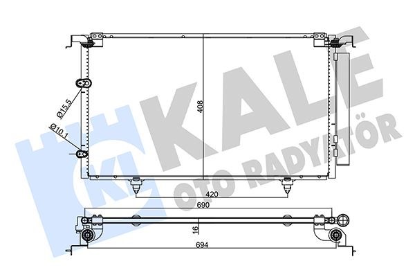 Toyota Camry Kondenser KALE-RADYATOR