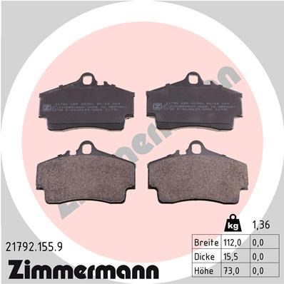 Porsche Cayman Arka Balata Cayman S Boxster 911 ZIMMERMANN
