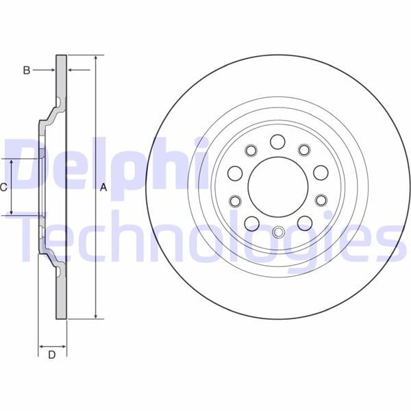 Jeep Cherokee Arka Fren Diski Deliksiz DELPHI