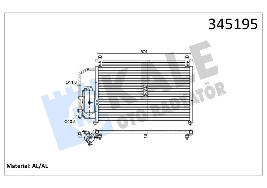 Chevrolet Lanos Klima Kondenseri KALE-RADYATOR