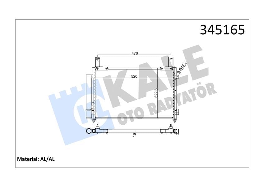 Chevrolet Spark Klima Kondenseri KALE-RADYATOR