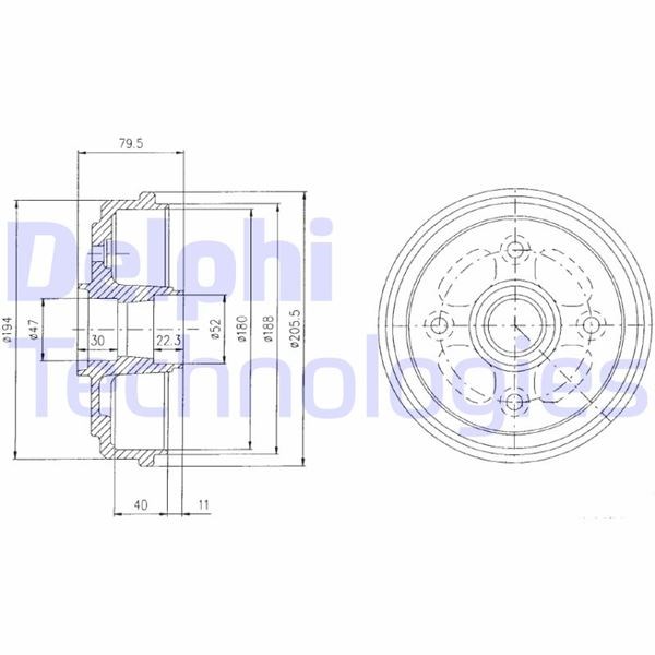 Chevrolet Matiz Daewoo Matiz Arka Fren Kampanası DELPHI