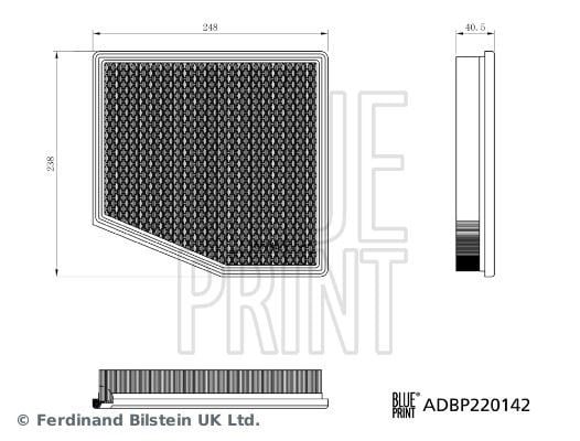 Chrysler Pacifica Voyager Hava Filtresi BLUEPRINT