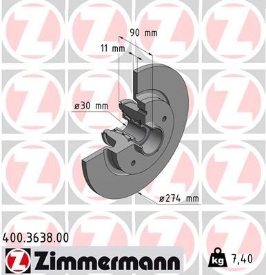 Mercedes Citan W415 Renault Kangoo II Arka Fren Diski Rulmanlı ZIMMERMANN
