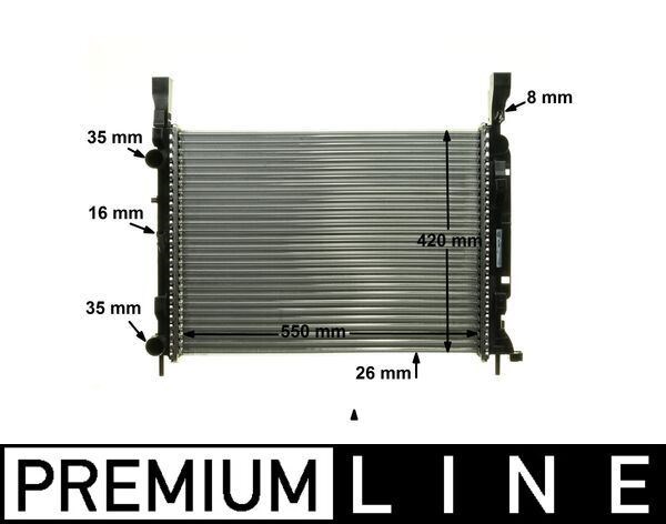 Mercedes Citan Renault Kangoo 1.5 DCI 1.6 16V Motor Su Radyatörü MAHLE