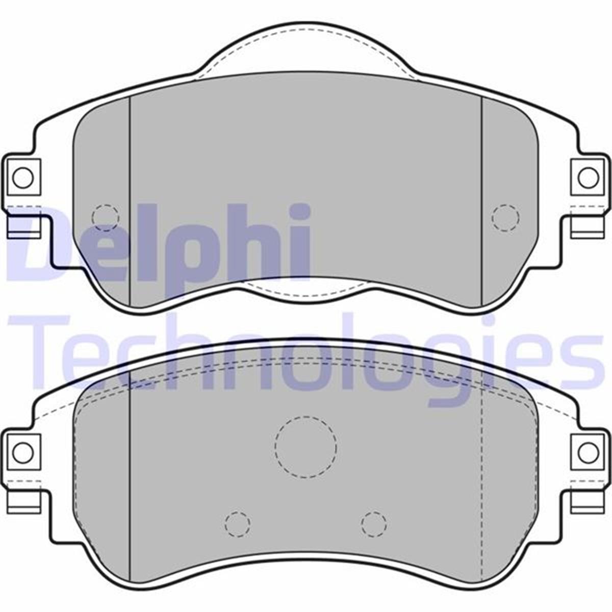 Citroen C4 Ds4 Ön Fren Balatası Delphi 129Mm