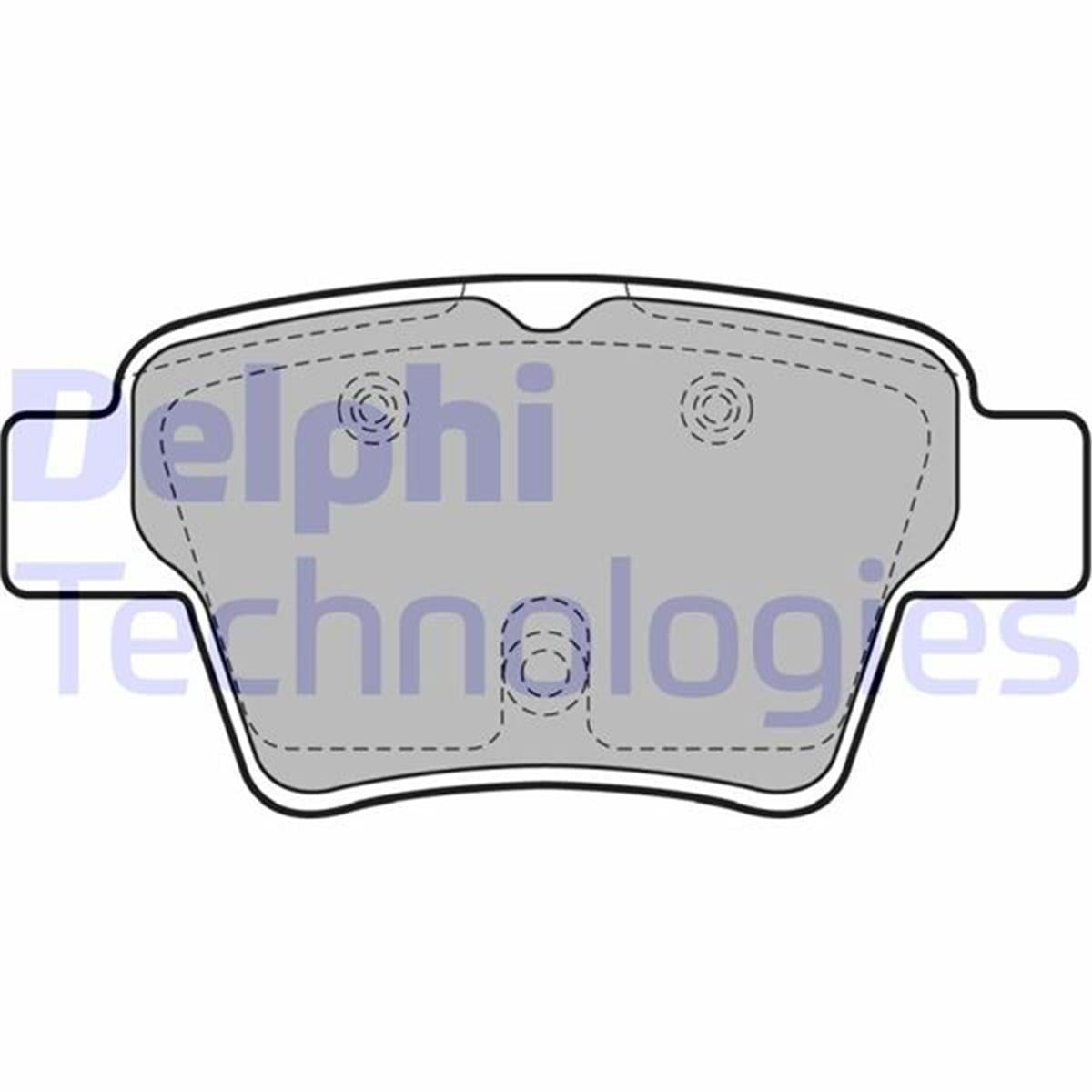 Peugeot 307 Citroen C4 Arka Fren Balatası Delphi 94Mm 1.4/1.6 16V