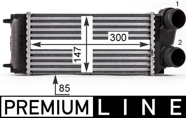 Citroen 307 C4 Intercooler MAHLE