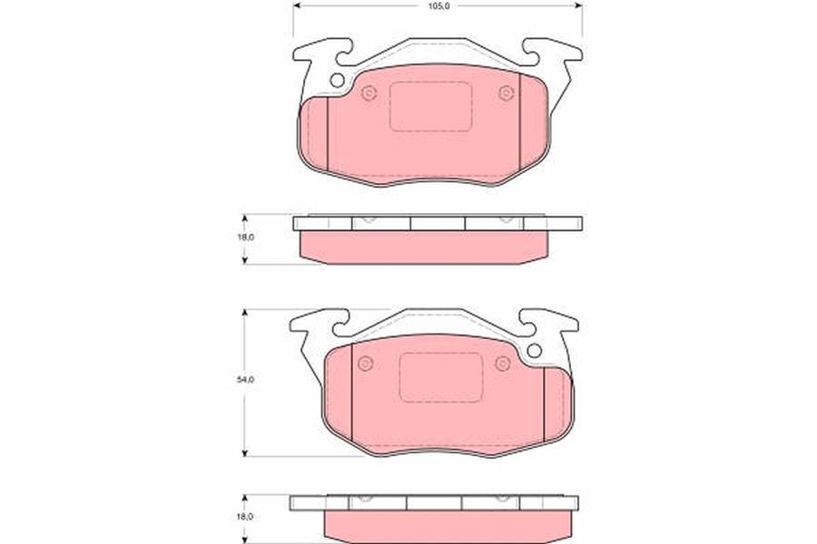 Citroen Saxo Ön Disk Balatası TRW