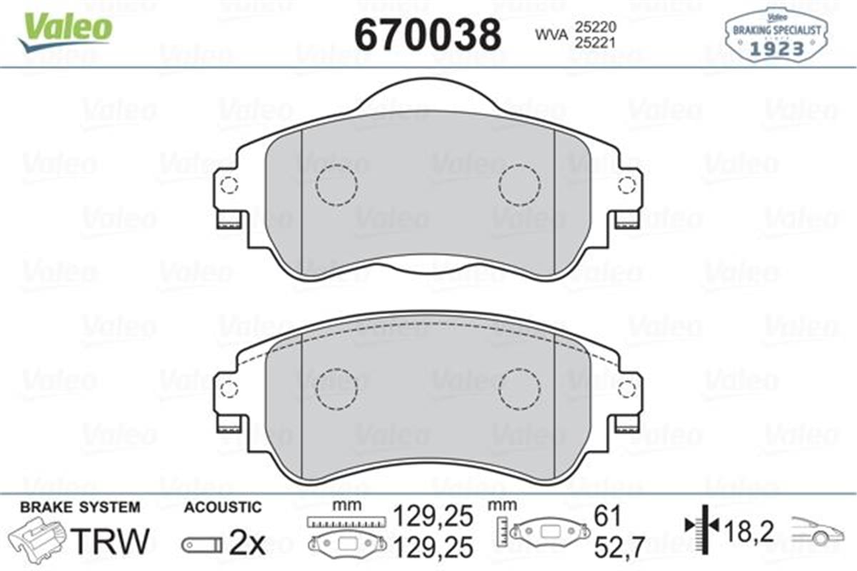 Citroen C4 (2009>) Ds4 (2011>) 1.6 Hdi Ön Fren Balatası 4254.A9