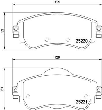 Citroen C4 B7 Ön Fren Balatası BREMBO