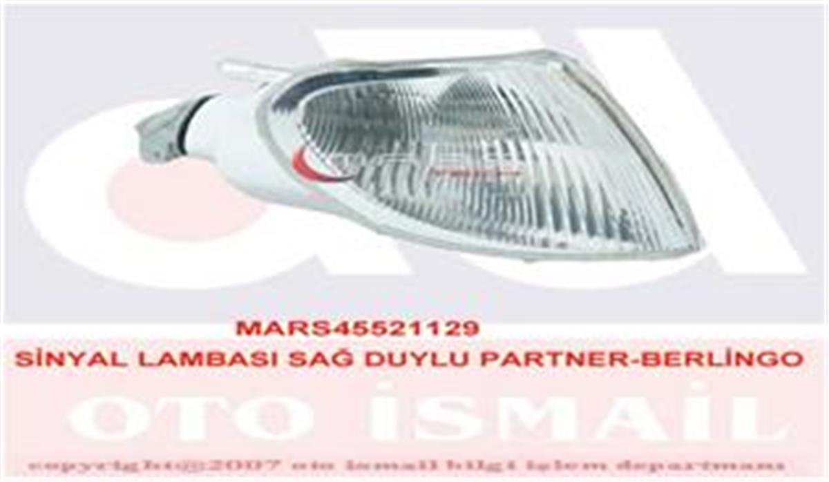 Peugeot Partner Citroen Berlingo (07/96-12/02) Sinyal Sağ 6303.80-6303.82