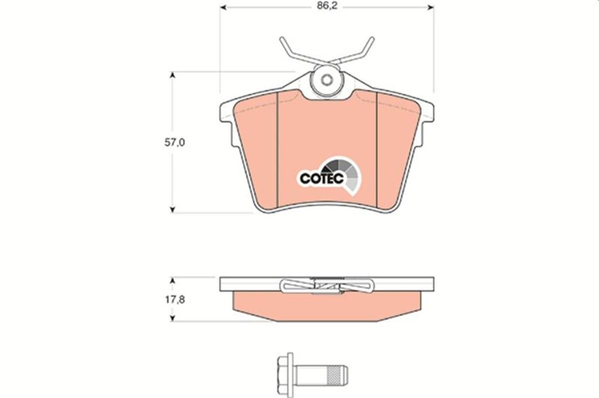 Peugeot 407 607 Citroen C5 Fren Balatası Arka 4254.91-4252.79-4253.26-4254.0
