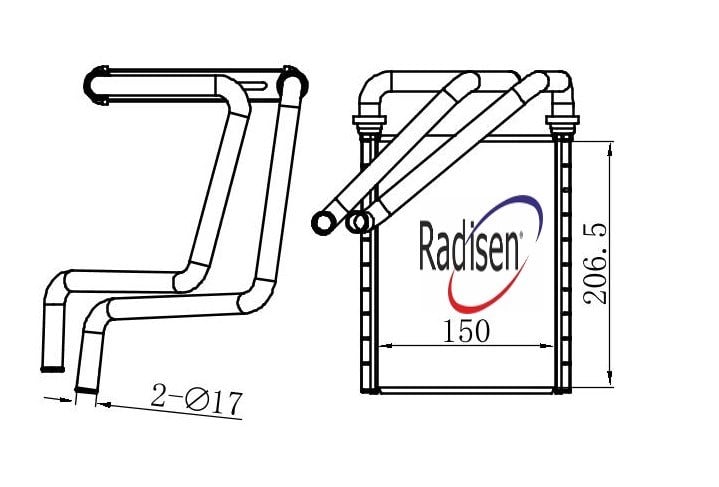 Honda Civic Kalorifer Radyatörü RADISEN