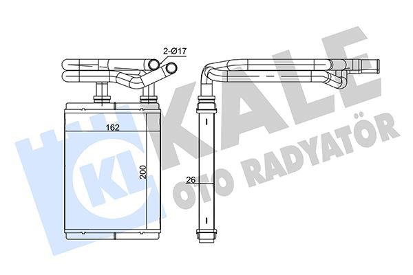 Honda Civic Kalorifer Radyatörü KALE-RADYATOR