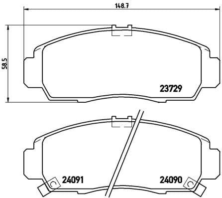 Honda Civic Ön Fren Balatası BREMBO