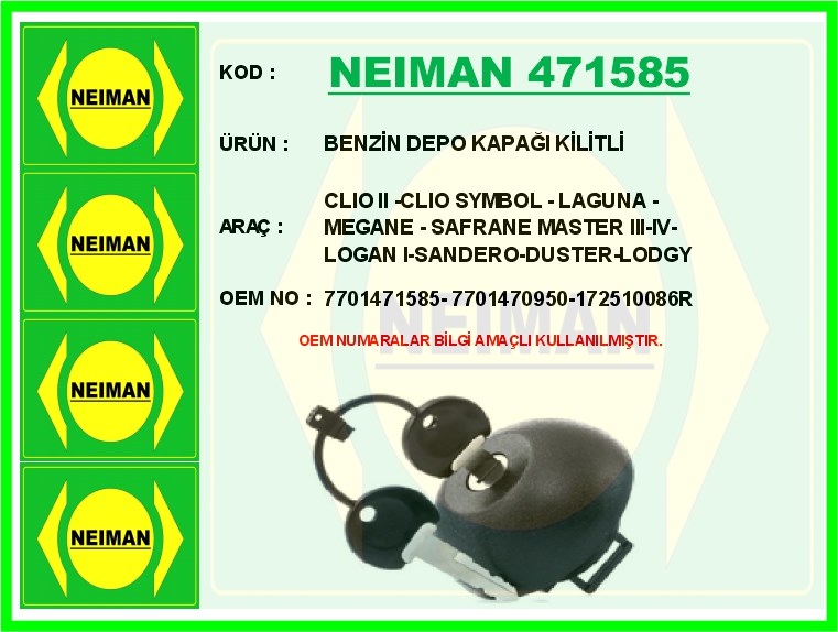 Renault Clio 2 Symbol Laguna Megane Safrane Master 3 4 Logan 1 Benzin Depo... BESCHER