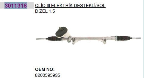 Renault Clio III Modus Nissan Micra III Direksiyon Kutusu Elektrikli... HEMA