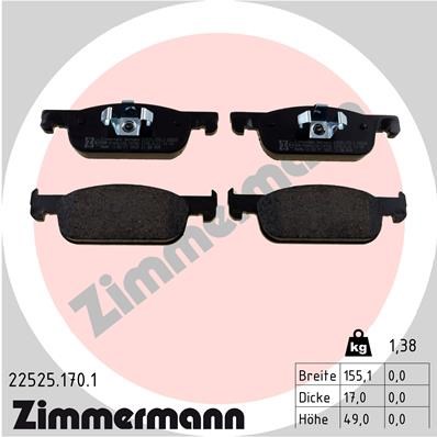 Renault Clio IV Ön Fren Balatası Symbol III Dacia Sandero II Logan MCV II... ZIMMERMANN