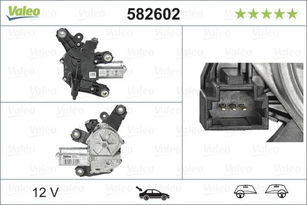 Renault Clio IV Captur Zoe Arka Silecek Motoru VALEO