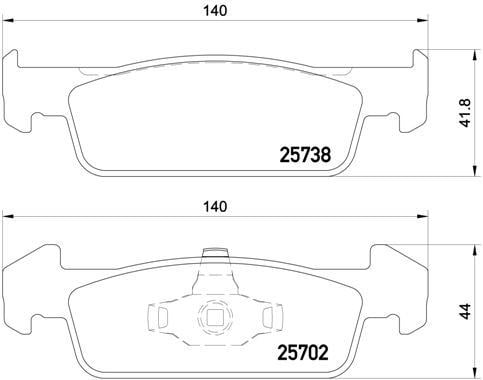 Renault Clio IV Ön Fren Balatası BREMBO
