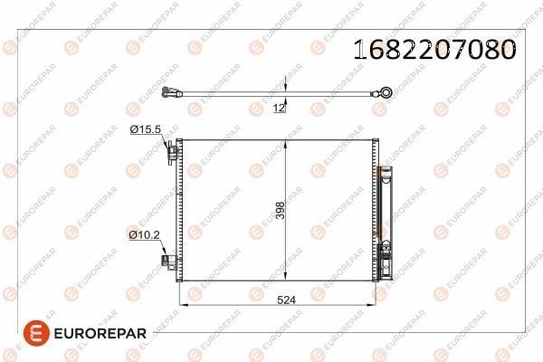 Renault Clio IV Klima Radyatörü Kondenser EUROREPAR