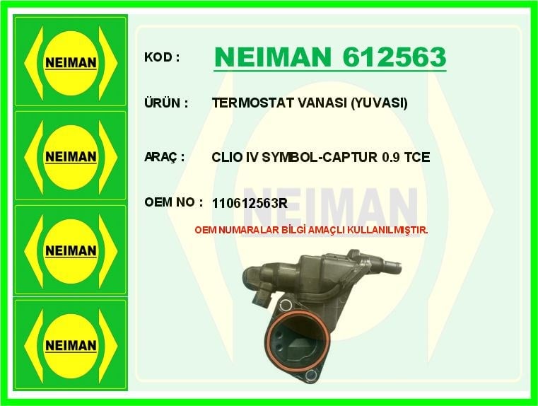 Renault Clio 4 Symbol Captur 0.9 TCe Termostat Vanası Yuvası BESCHER