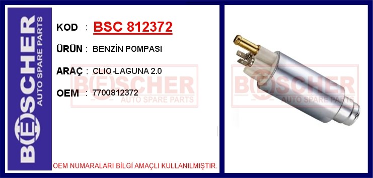 Renault Clio Benzin Pompası 2.0 BESCHER