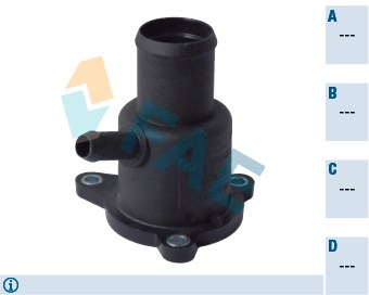 Renault Clio Kangoo Megane Dacia Logan Termostat Yuvası 1.4-1.6 Plastik FAE