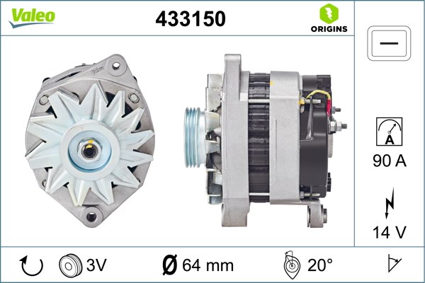 Renault Clio Express R19 Alternatör VALEO