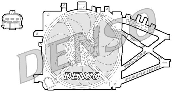 Opel Combo C Radyatör Fan Motoru DENSO