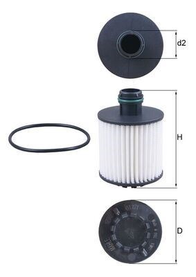 Opel Combo D Corsa E Fiat Doblo Egea Fiorino Punto Panda 500L 500X Citroen... MAHLE
