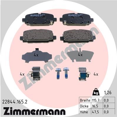 Jeep Compass Arka Fren Balatası ZIMMERMANN