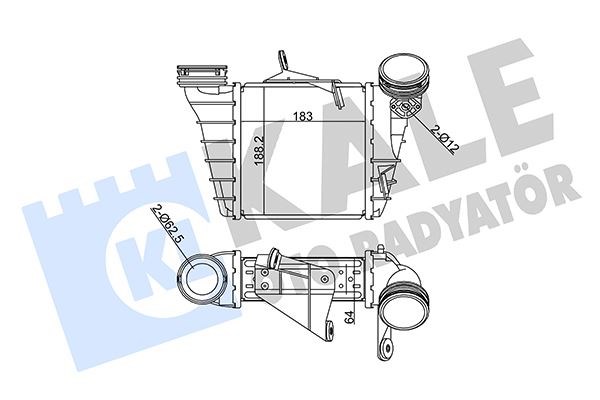 Seat Cordoba Ibiza IV Skoda Fabia I Volkswagen Polo İntercooler 1.9 TDI 01> KALE-RADYATOR