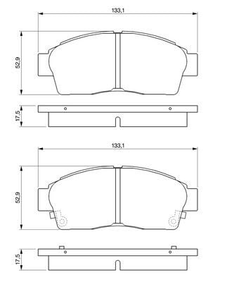 Toyota Corolla Carina E RAV4 Ön Fren Balatası BOSCH