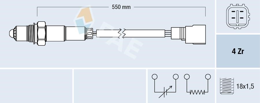 Toyota Corolla Oksijen Sensörü Ön FAE