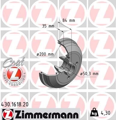 Opel Corsa A Arka Fren Kampanası ABS'siz ZIMMERMANN