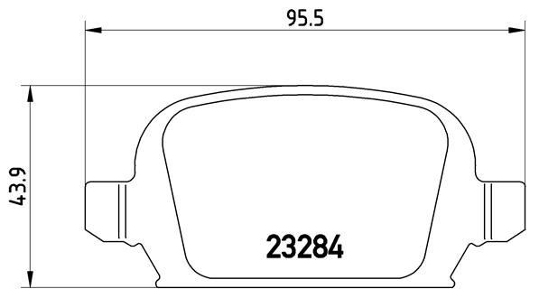 Opel Corsa C Tigra Arka Fren Balatası Disk Frenler BREMBO