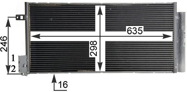 Opel Corsa D Combo Fiat Grande Punto Bravo 2 Linea Klima Radyatörü MAHLE