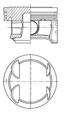 Opel Corsa D-E Adam Aveo 1.2 16V EURO5 Piston Segman 73.40mm STD KOLBEN