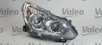 Opel Corsa D Sağ Krom Elektrikli Halojen Far H7 H1 Motorlu VALEO