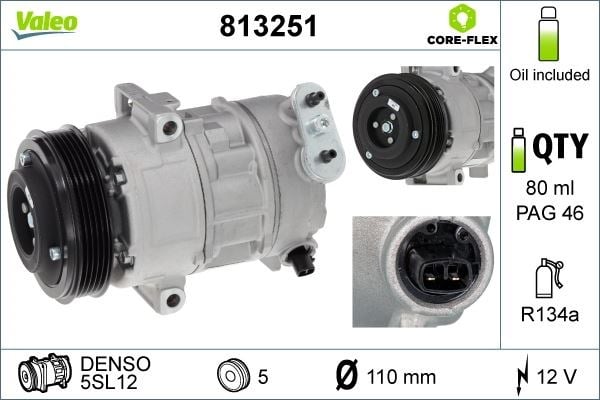 Opel Corsa D-Corsa E-Meriva A S07-X15 Klima Kompresörü VALEO