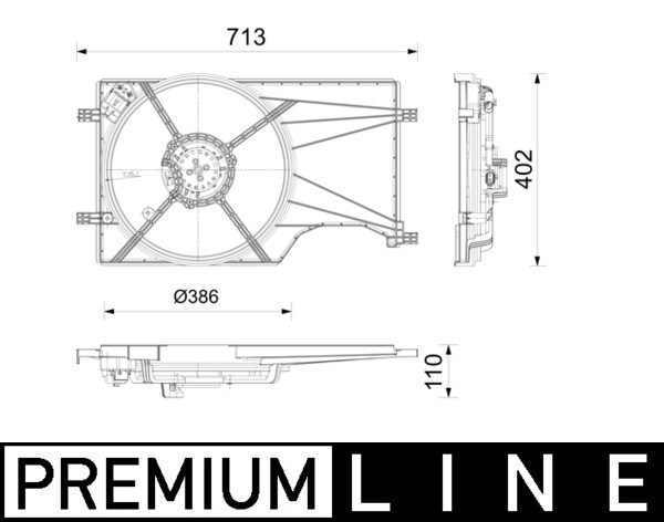 Opel Corsa-E 1.0 Fan Motor Soğutması MAHLE