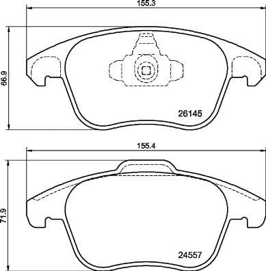 Opel Corsa F Ön Fren Balatası BREMBO