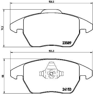 Opel Corsa F Ön Fren Balatası BREMBO