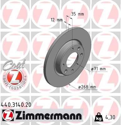 Arka Fren Aynası Corsa F Mokka 208 2008 C4 DS3 ZIMMERMANN