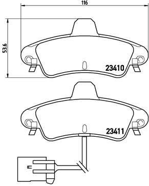 Ford Cougar Arka Disk Fren Balatası VALEO