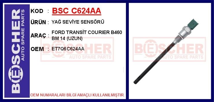 Ford Courier Yağ Seviye İkaz Sensörü 1.5 TDCİ BESCHER
