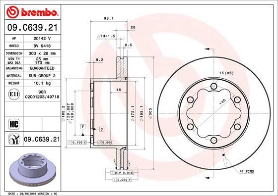 Volkswagen Crafter Arka Fren Diski Hava Kanallı BREMBO