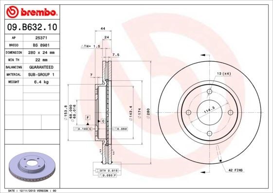 Nissan Cube Fren Diski BREMBO